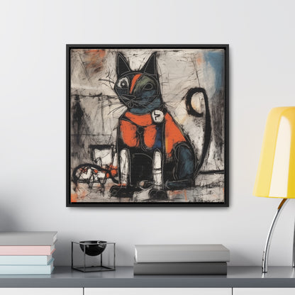 Cat 48, Gallery Canvas Wraps, Square Frame