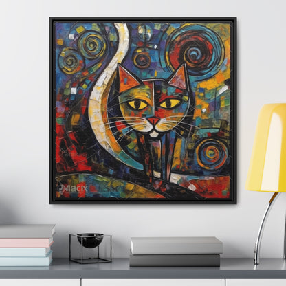 Cat 119, Gallery Canvas Wraps, Square Frame