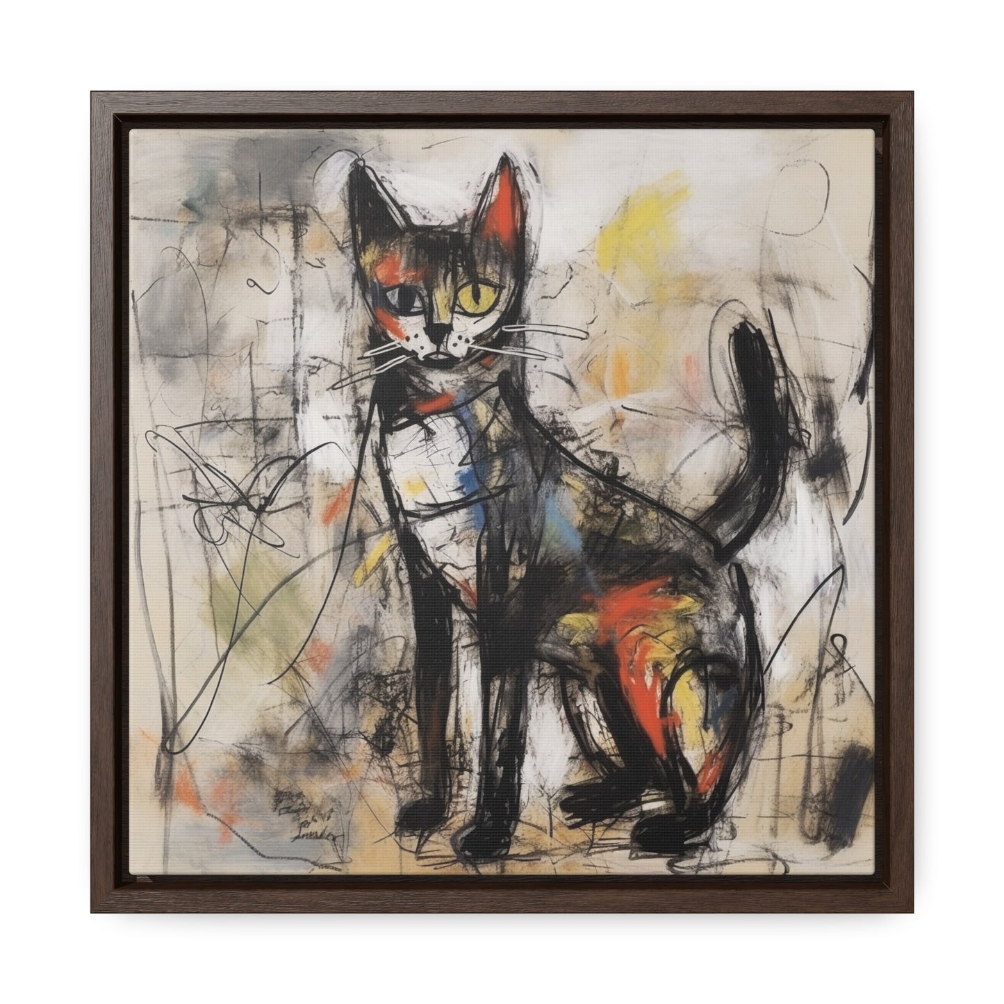 Cat 59, Gallery Canvas Wraps, Square Frame