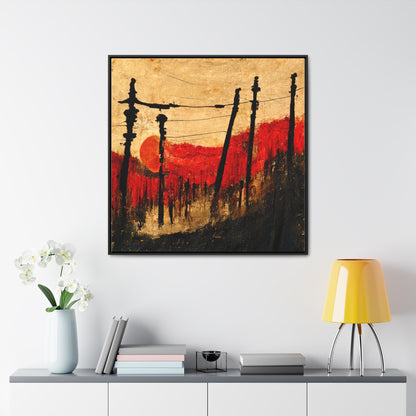 Land of the Sun 25, Valentinii, Gallery Canvas Wraps, Square Frame