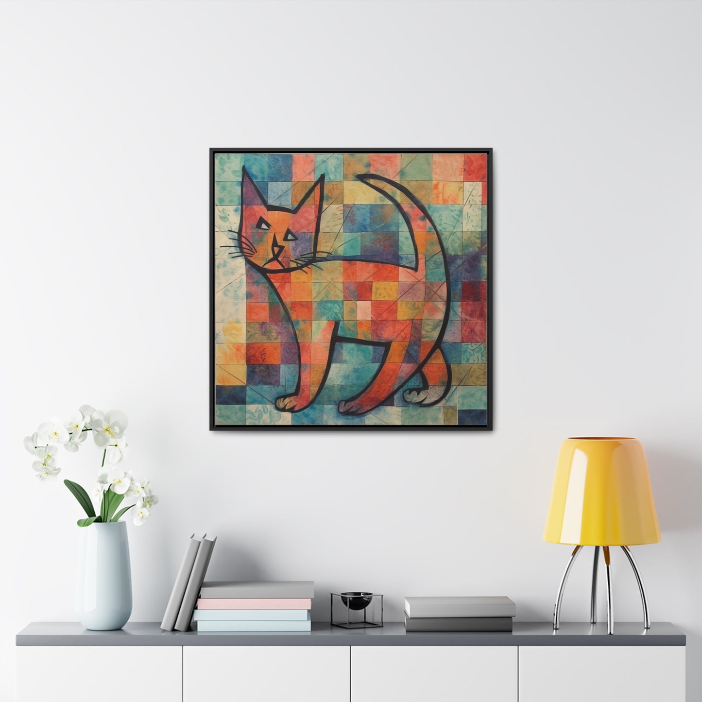 Cat 25, Gallery Canvas Wraps, Square Frame