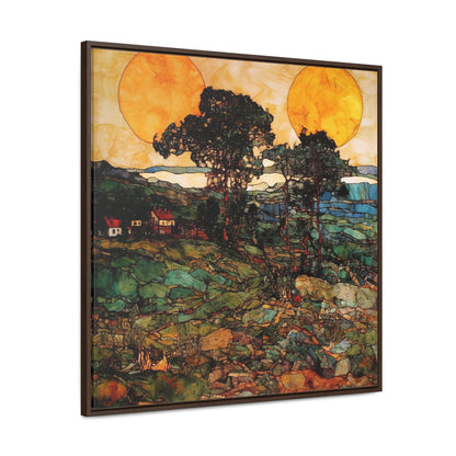 Land of the Sun 39, Valentinii, Gallery Canvas Wraps, Square Frame