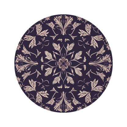 V Fractal 9,  Round Rug