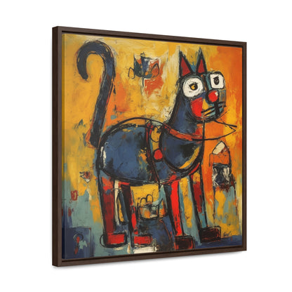 Cat 98, Gallery Canvas Wraps, Square Frame