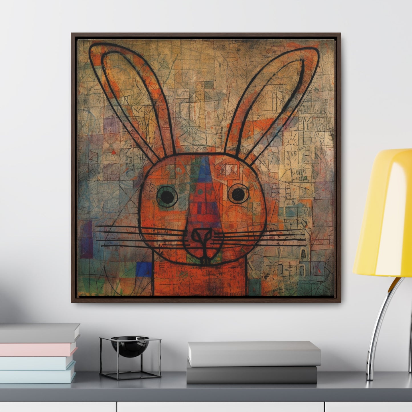 Rabbit 6, Gallery Canvas Wraps, Square Frame