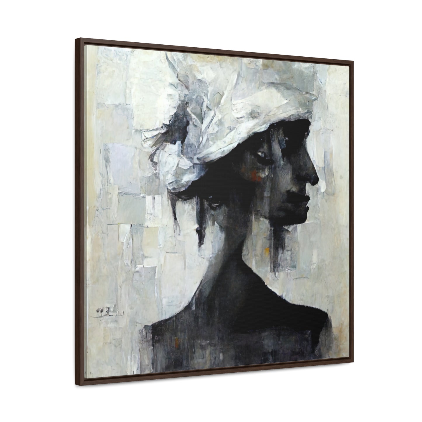 Forgotten face 4, Valentinii, Gallery Canvas Wraps, Square Frame