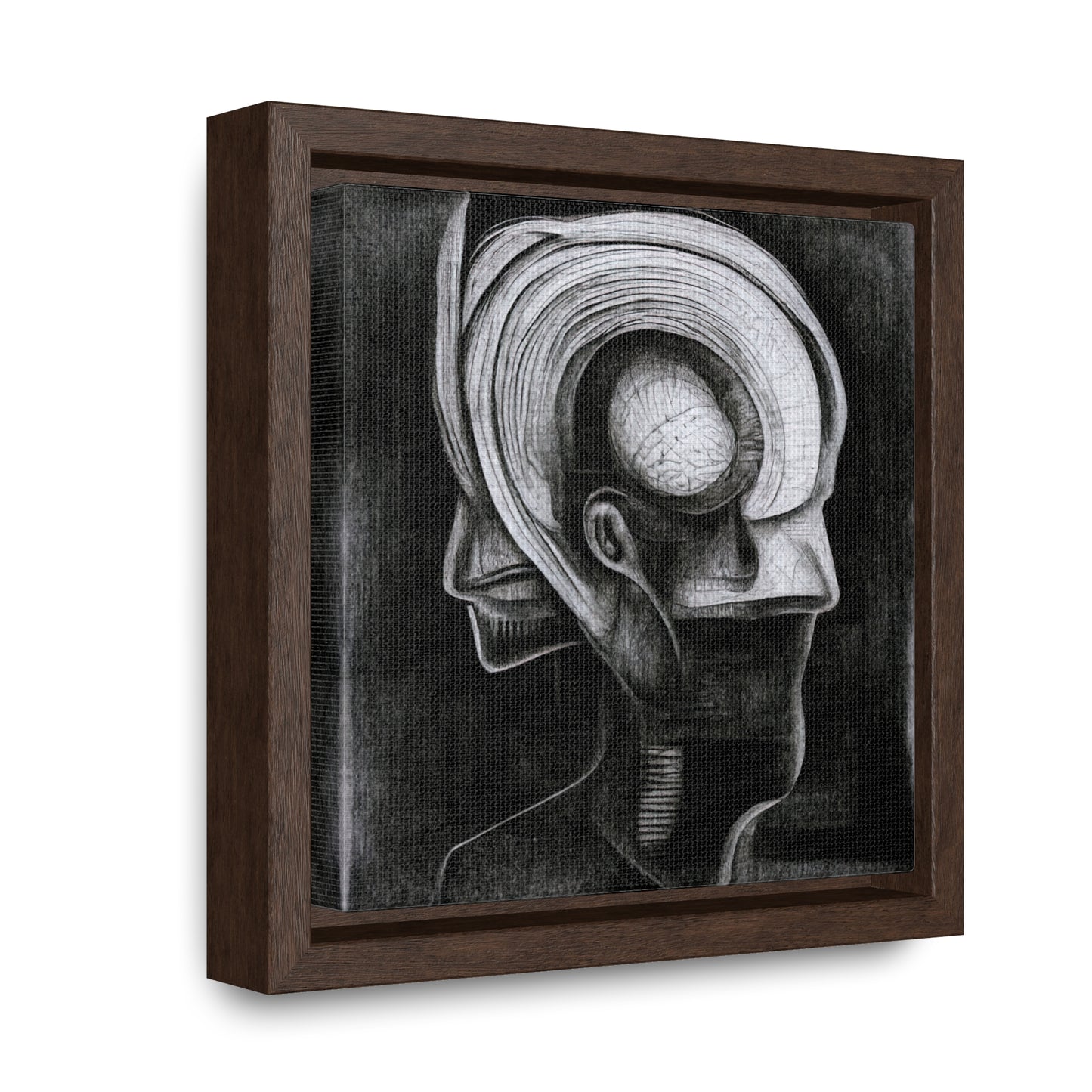 Brain 41, Valentinii, Gallery Canvas Wraps, Square Frame