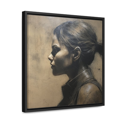 Cat Woman 11, Gallery Canvas Wraps, Square Frame