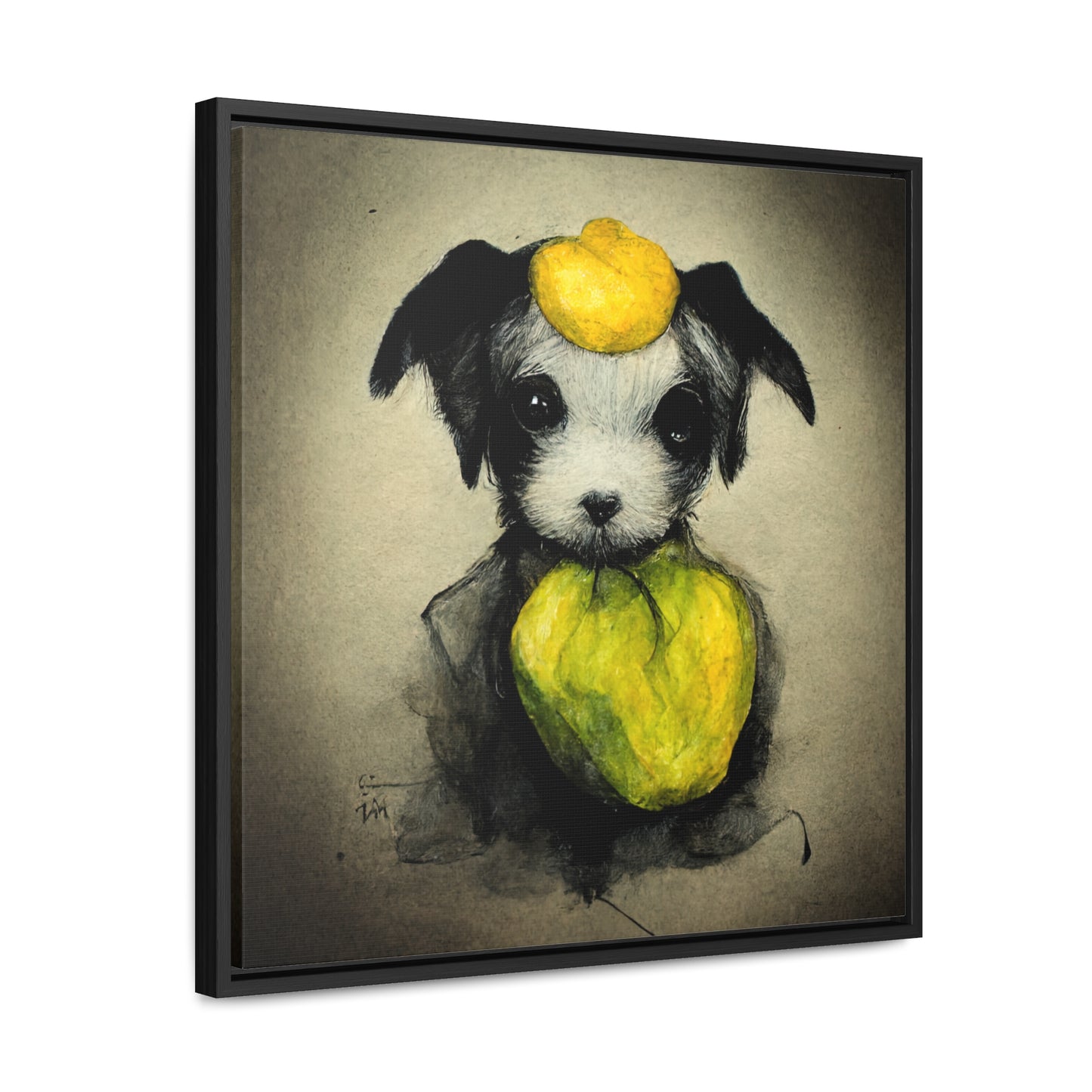 Dogs and Puppies 3, Valentinii, Gallery Canvas Wraps, Square Frame