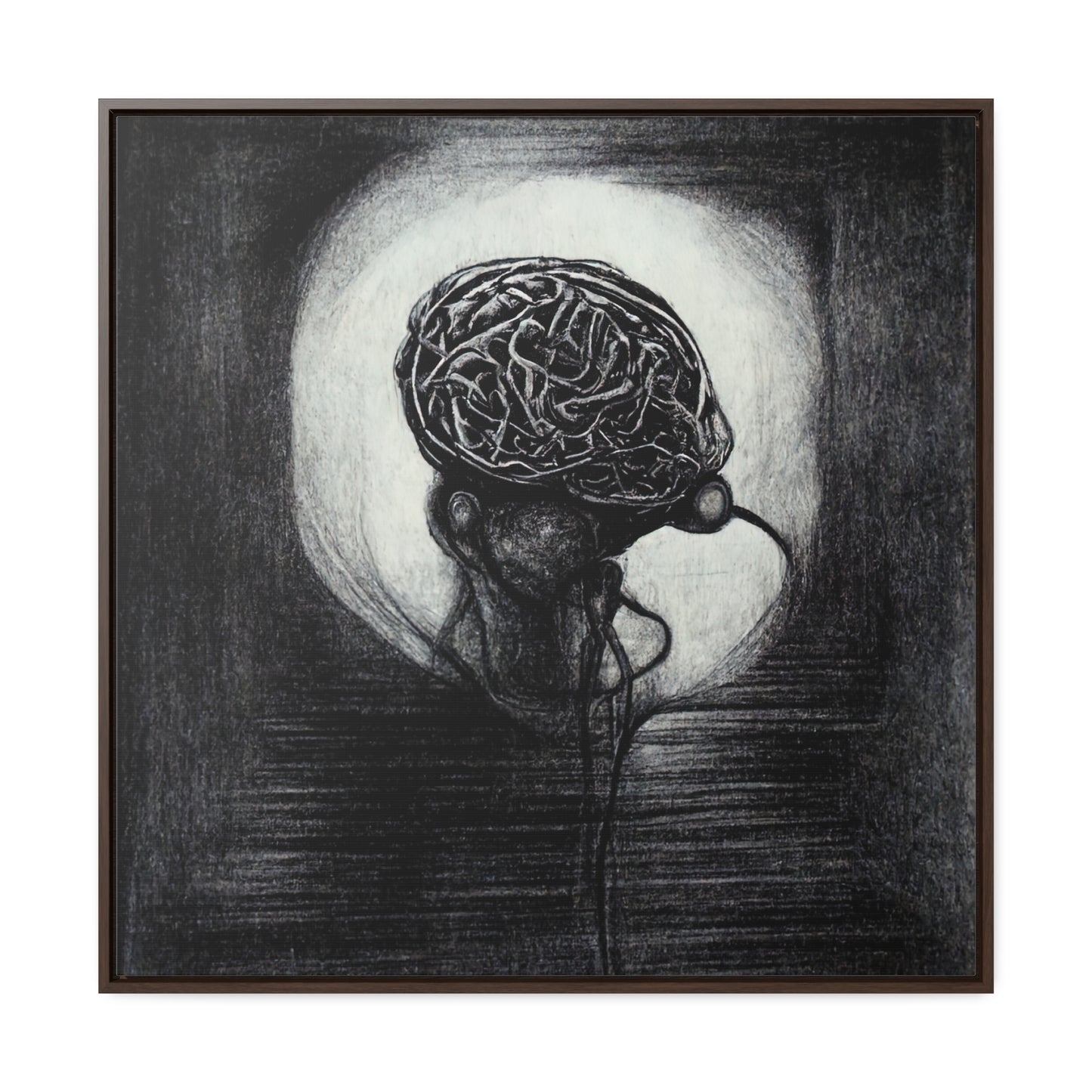 Brain 18, Valentinii, Gallery Canvas Wraps, Square Frame