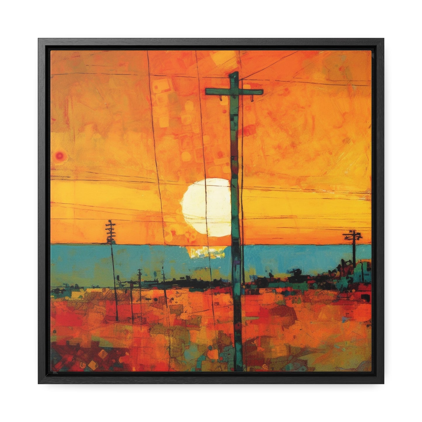 Land of the Sun 69, Valentinii, Gallery Canvas Wraps, Square Frame