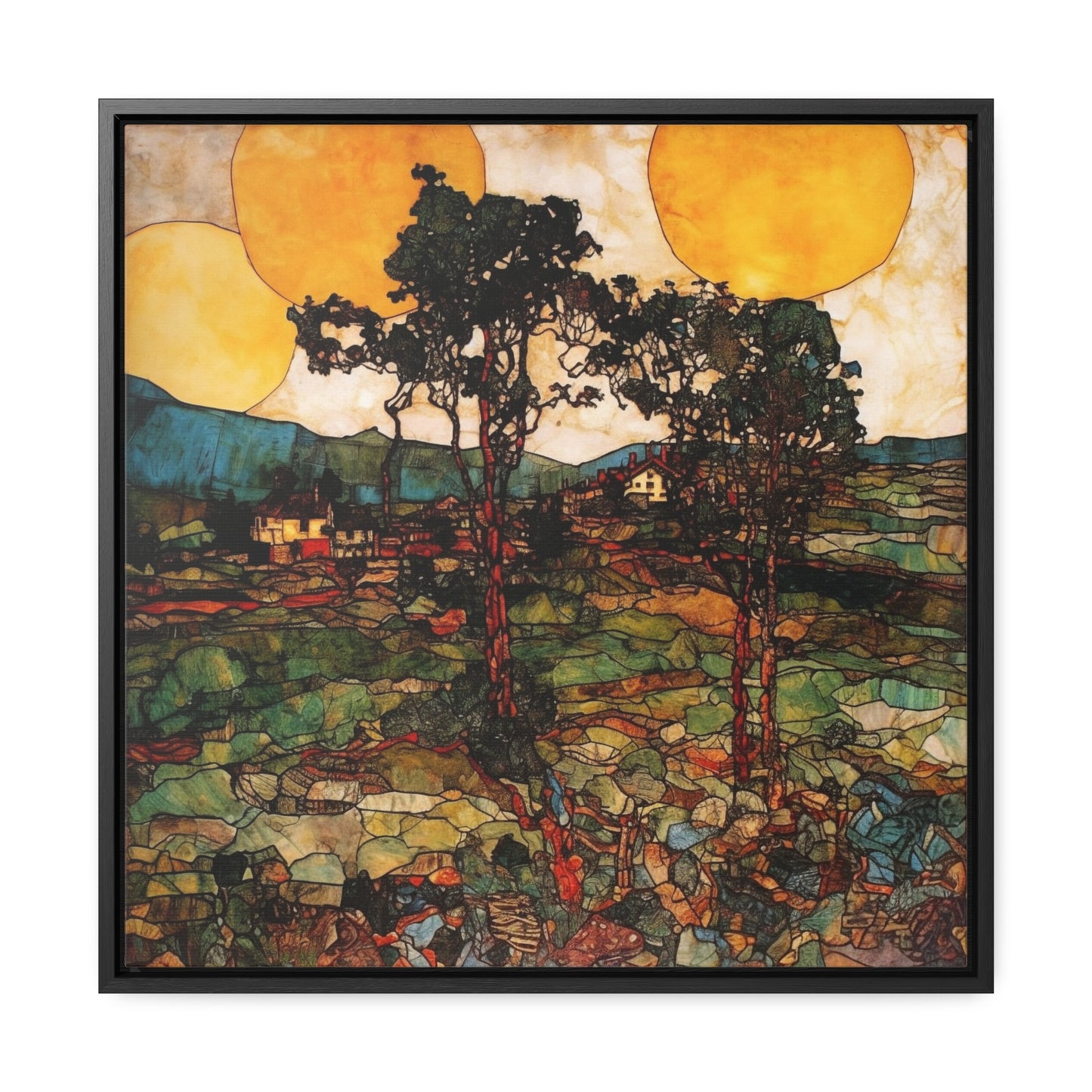 Land of the Sun 41, Valentinii, Gallery Canvas Wraps, Square Frame