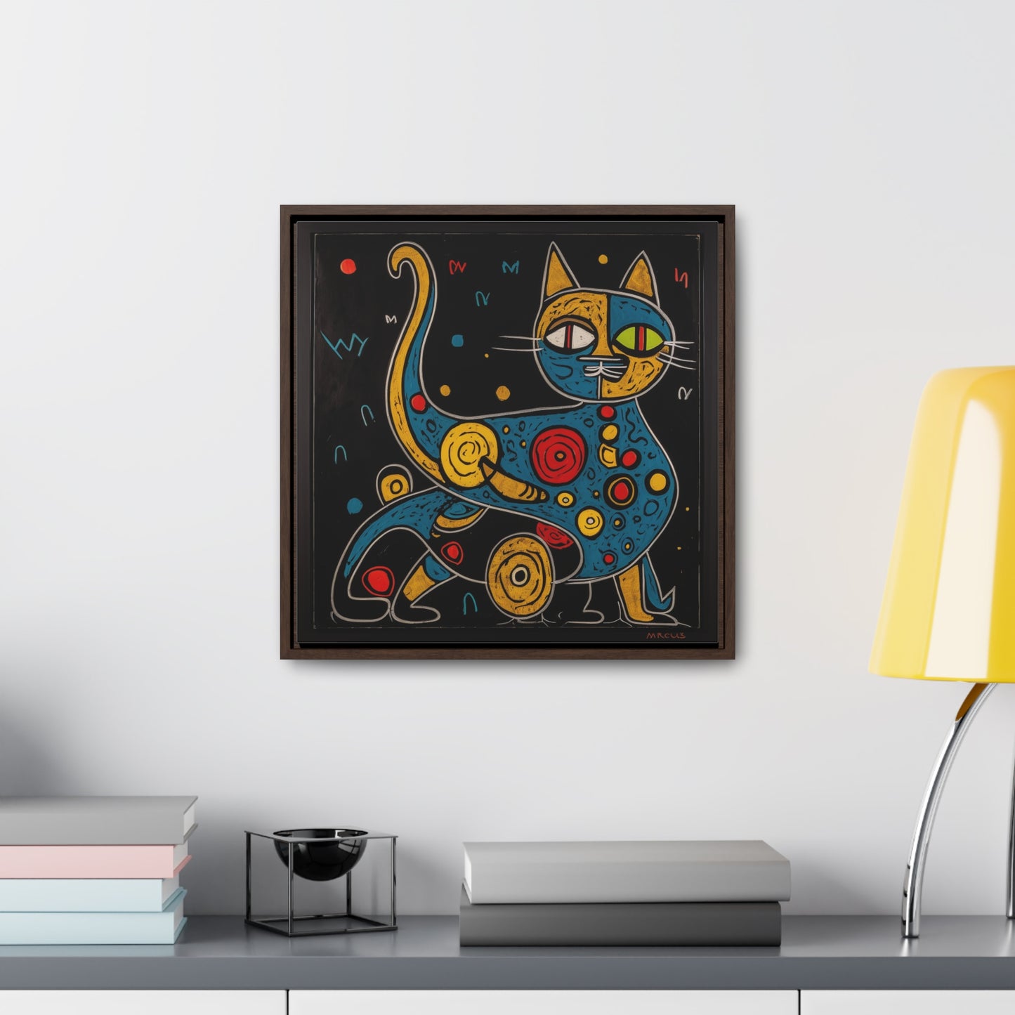 Cat 121, Gallery Canvas Wraps, Square Frame