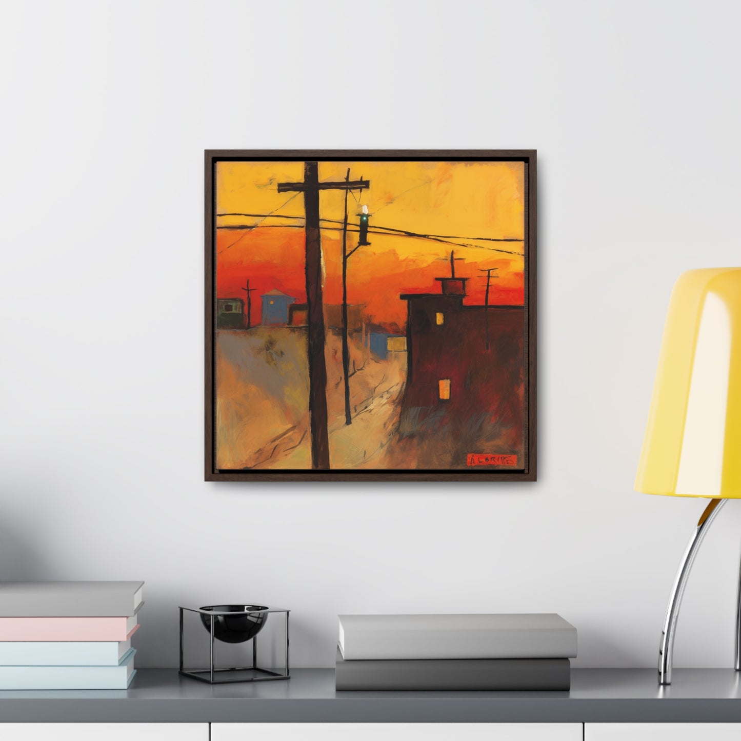 Land of the Sun 76, Valentinii, Gallery Canvas Wraps, Square Frame