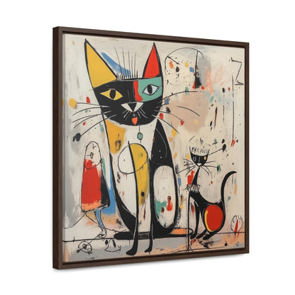 Cat 64, Gallery Canvas Wraps, Square Frame