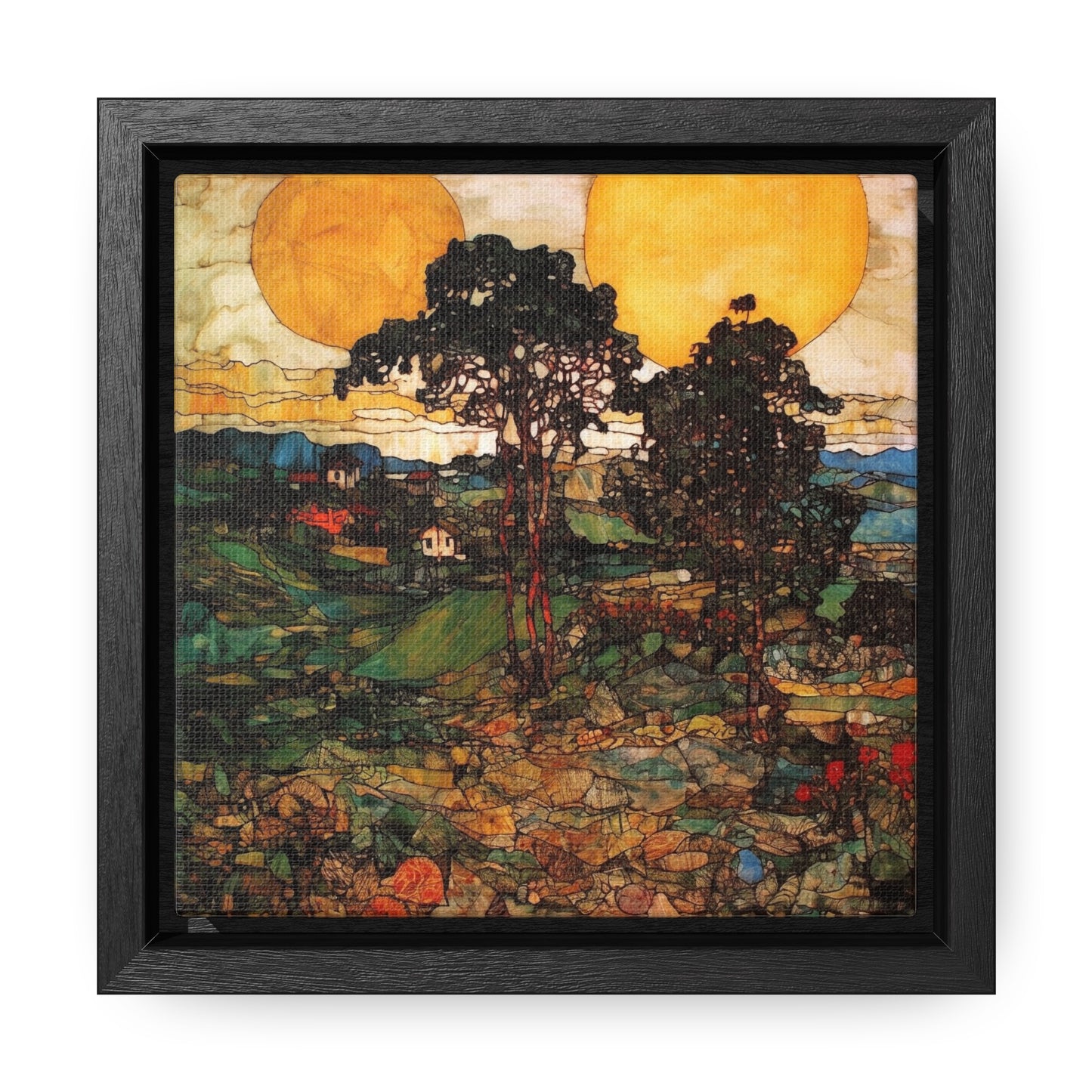 Land of the Sun 38, Gallery Canvas Wraps, Square Frame