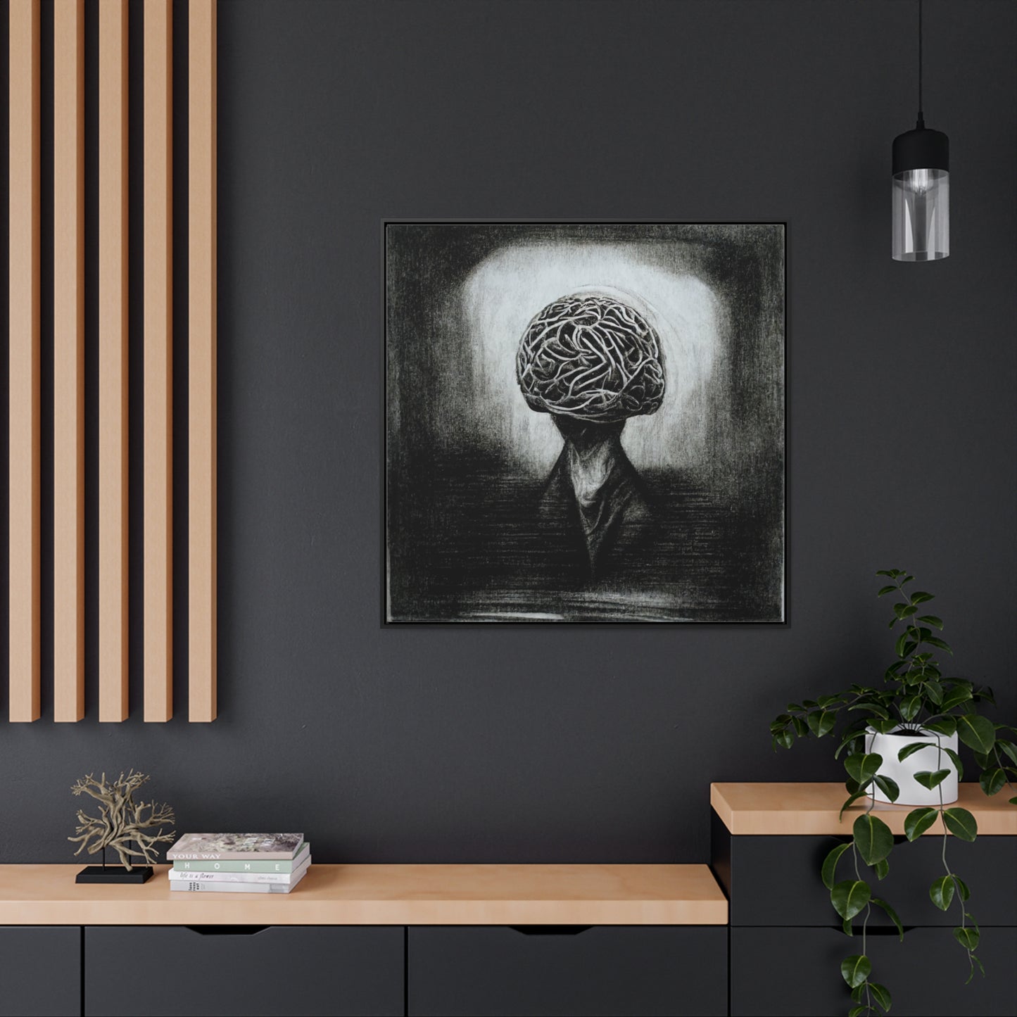 Brain 7, Valentinii, Gallery Canvas Wraps, Square Frame