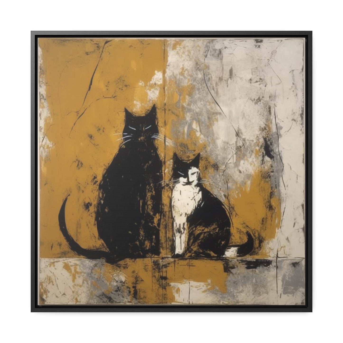 Cat 12, Gallery Canvas Wraps, Square Frame