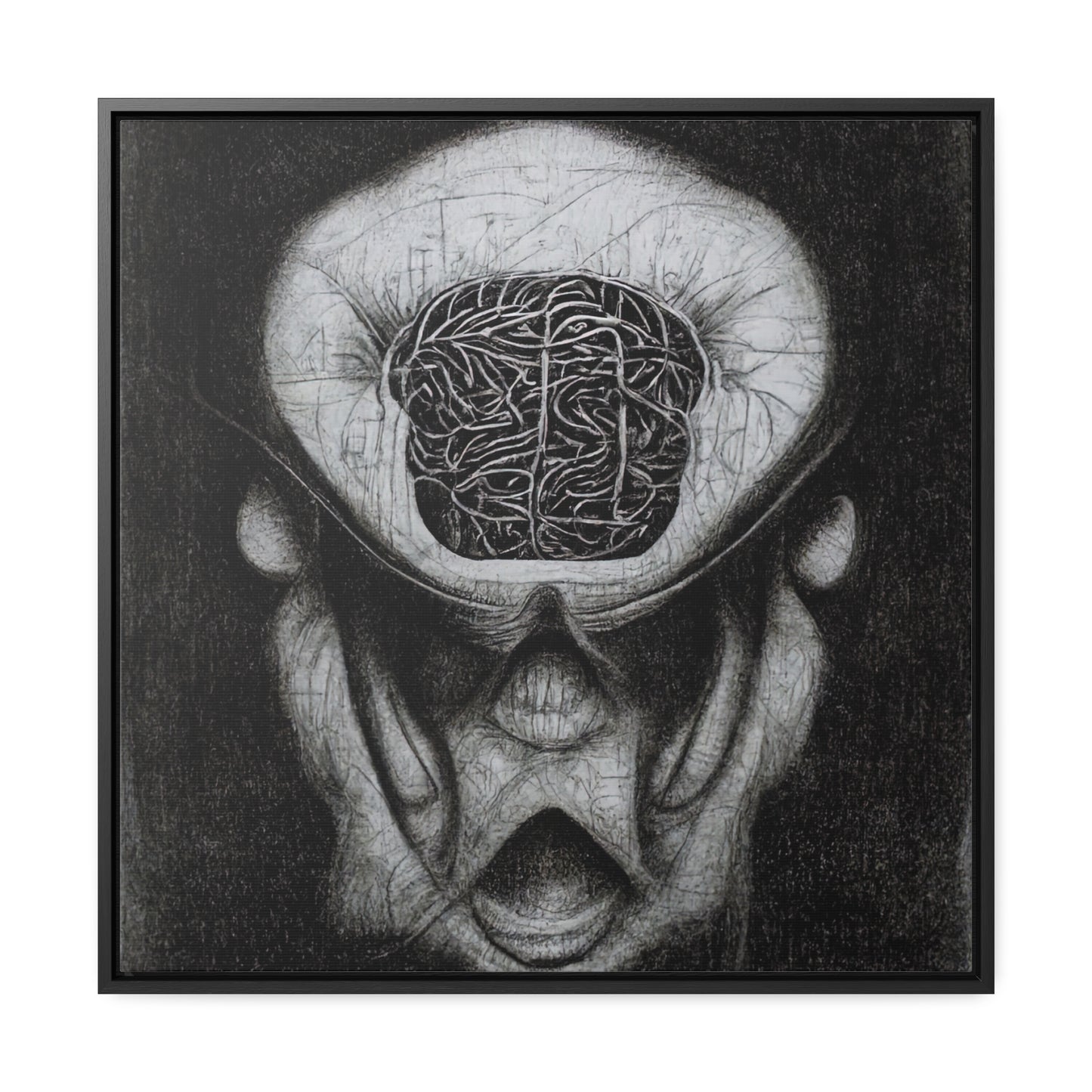 Brain 10, Valentinii, Gallery Canvas Wraps, Square Frame