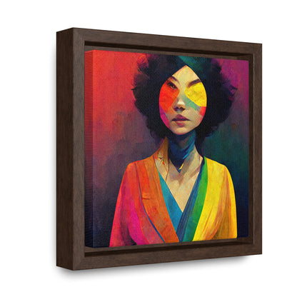 Lady's faces 22, Valentinii, Gallery Canvas Wraps, Square Frame