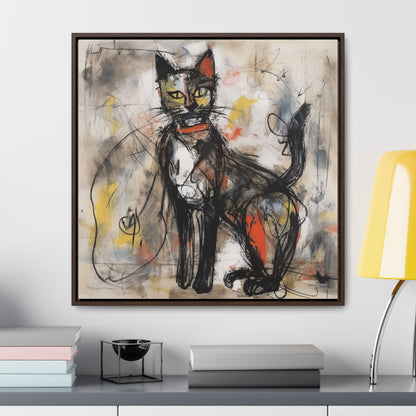 Cat 60, Gallery Canvas Wraps, Square Frame