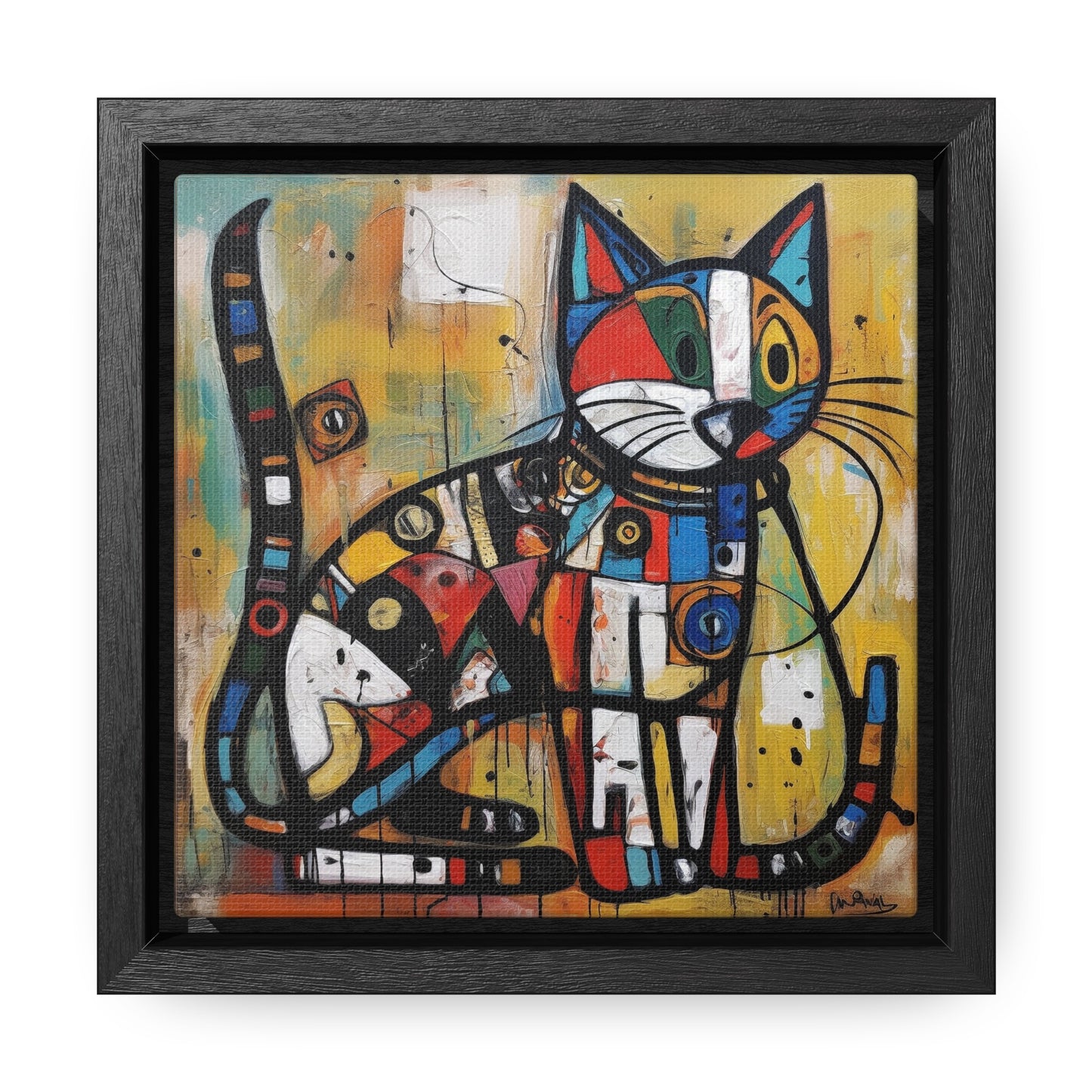 Cat 101, Gallery Canvas Wraps, Square Frame