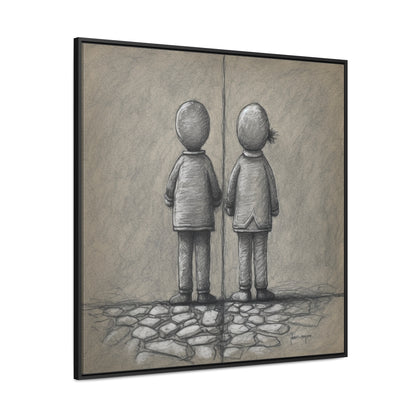 The Courage of Vulnerability 7, Valentinii, Gallery Canvas Wraps, Square Frame