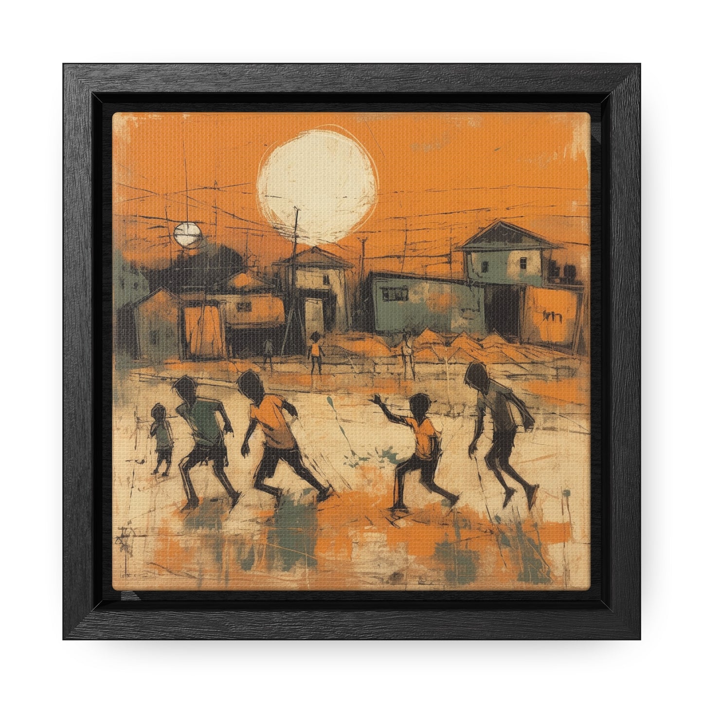 Childhood 37, Gallery Canvas Wraps, Square Frame