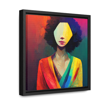 Lady's faces 8, Valentinii, Gallery Canvas Wraps, Square Frame