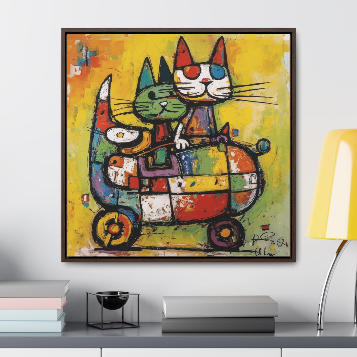 Cat 116, Gallery Canvas Wraps, Square Frame