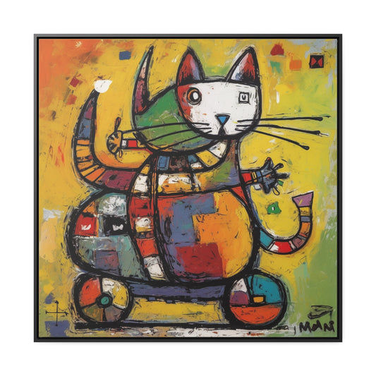 Cat 139, Gallery Canvas Wraps, Square Frame