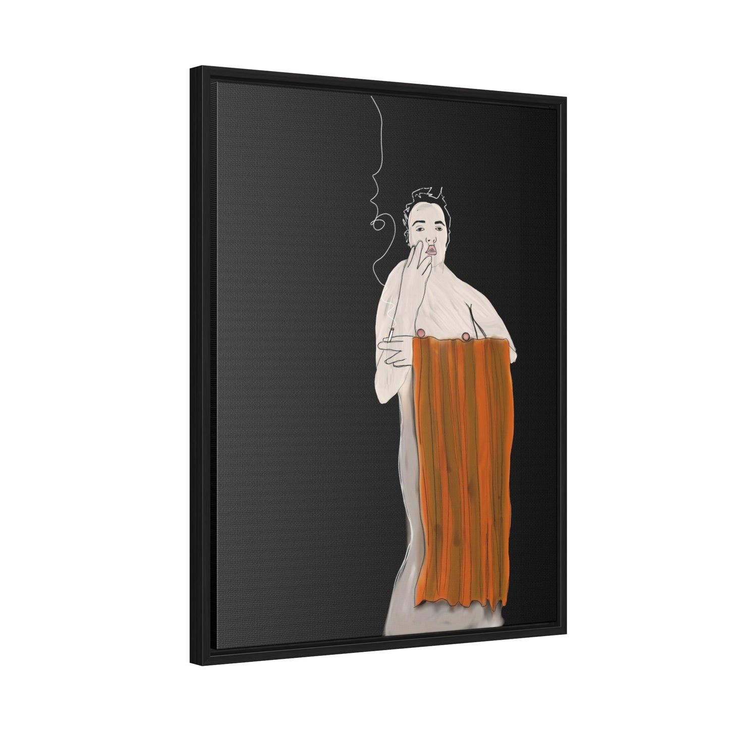 Official shame, Original Eduard Pavel, Gallery Canvas Wraps, Vertical Frame