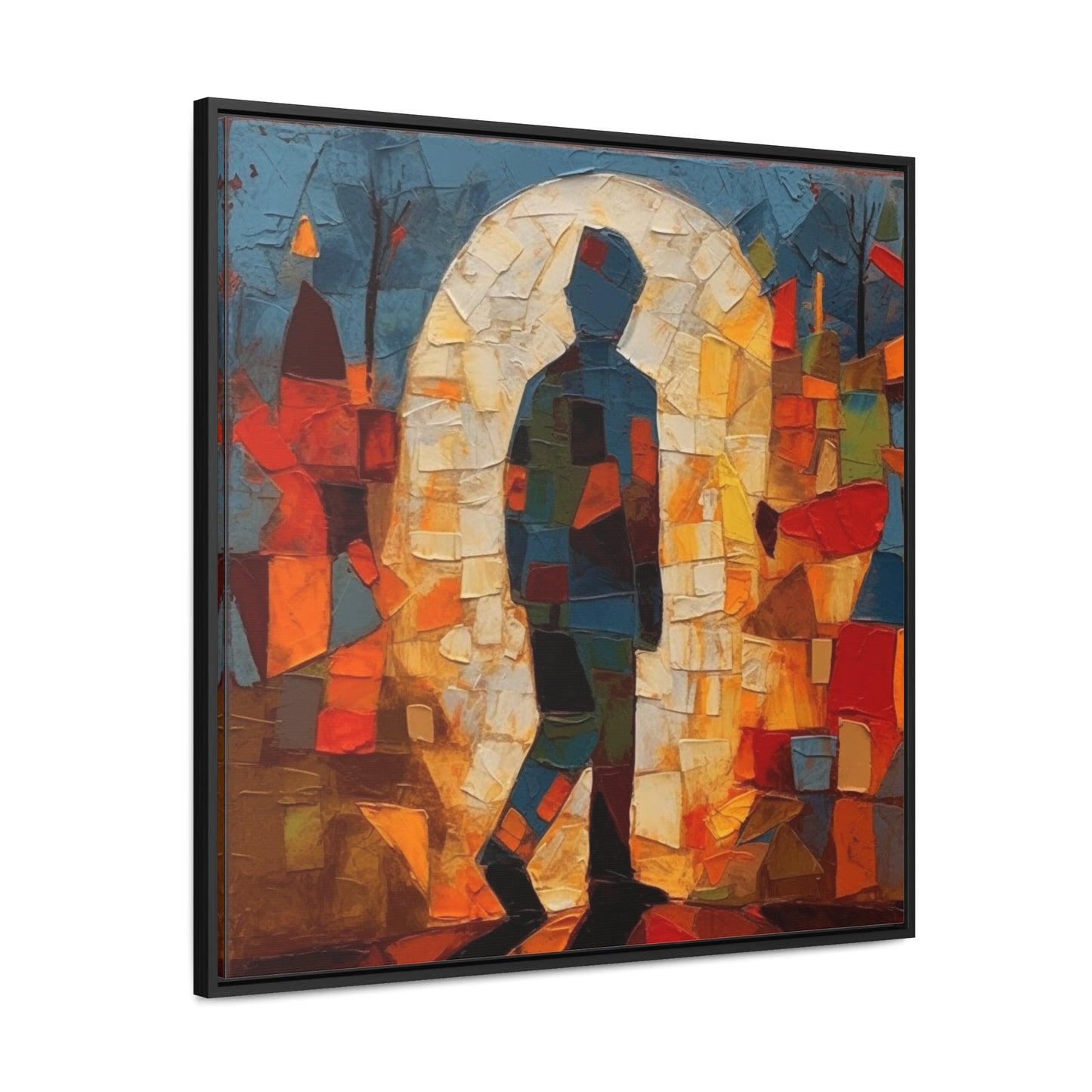 Sad Man 31, Valentinii, Gallery Canvas Wraps, Square Frame
