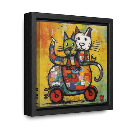 Cat 141, Gallery Canvas Wraps, Square Frame