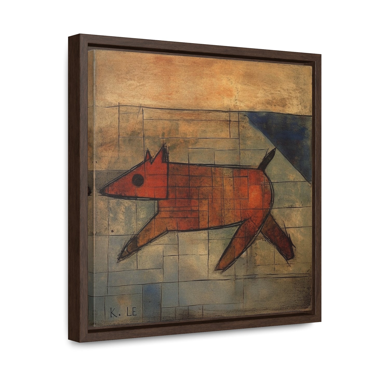 V Dog 12, Gallery Canvas Wraps, Square Frame