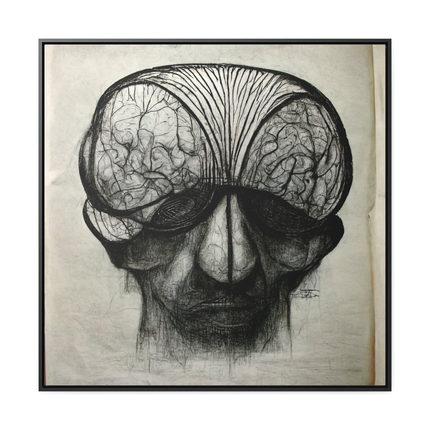 Brain 54, Valentinii, Gallery Canvas Wraps, Square Frame