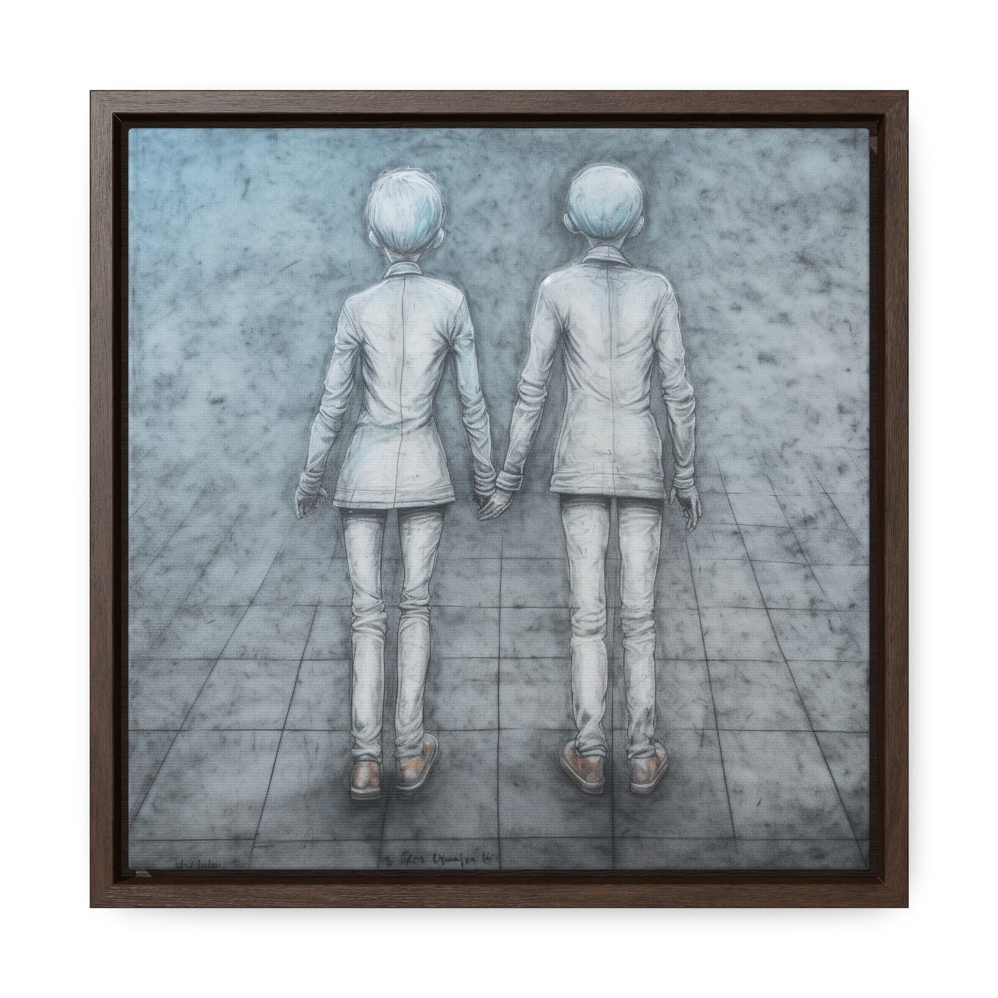 The Courage of Vulnerability 2, Valentinii, Gallery Canvas Wraps, Square Frame