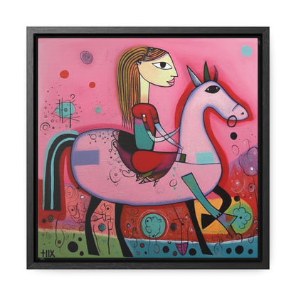 The Dreams of the Child 63, Gallery Canvas Wraps, Square Frame