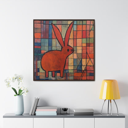 Rabbit 32, Gallery Canvas Wraps, Square Frame