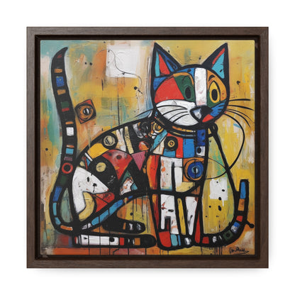 Cat 101, Gallery Canvas Wraps, Square Frame