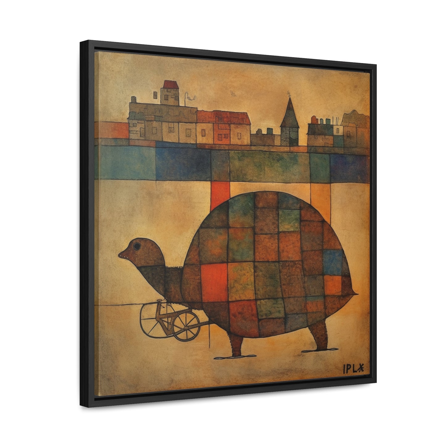 Turtle 17, Gallery Canvas Wraps, Square Frame