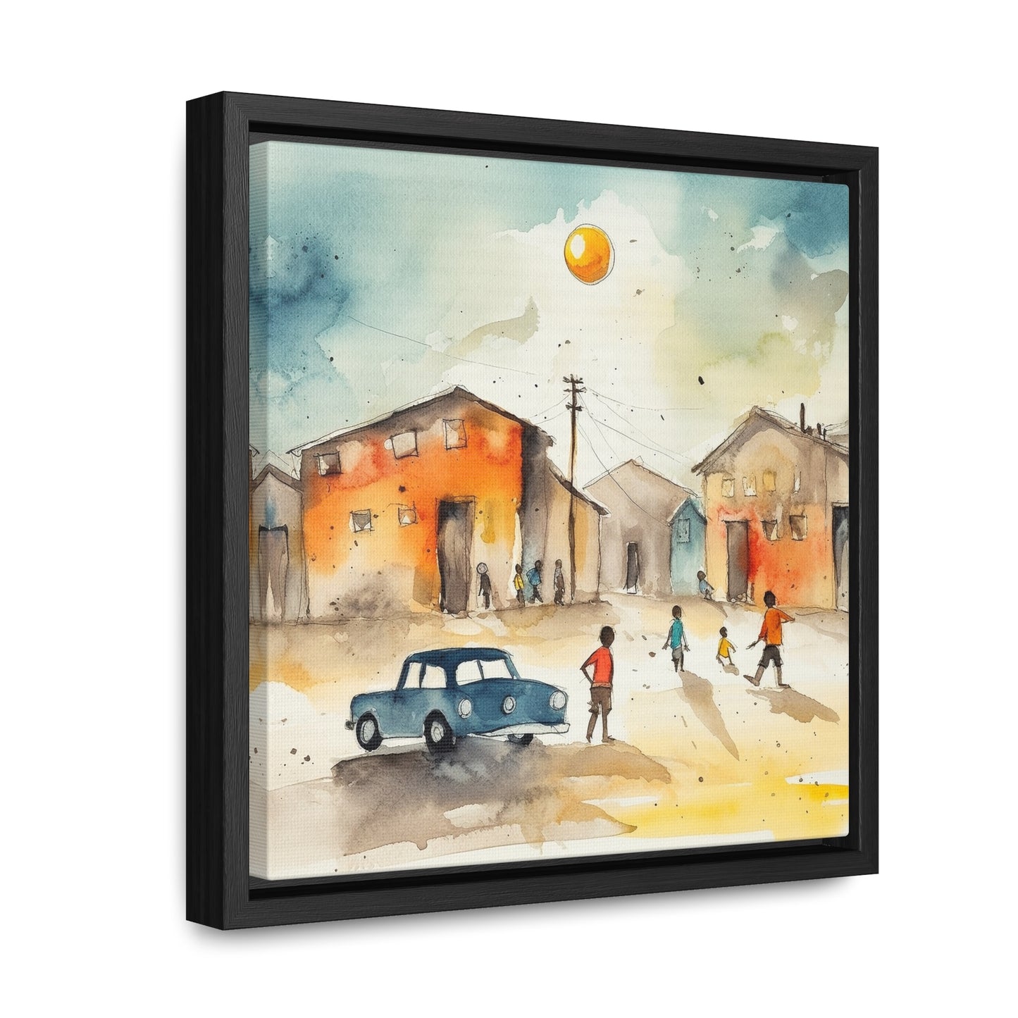 Childhood 9, Gallery Canvas Wraps, Square Frame