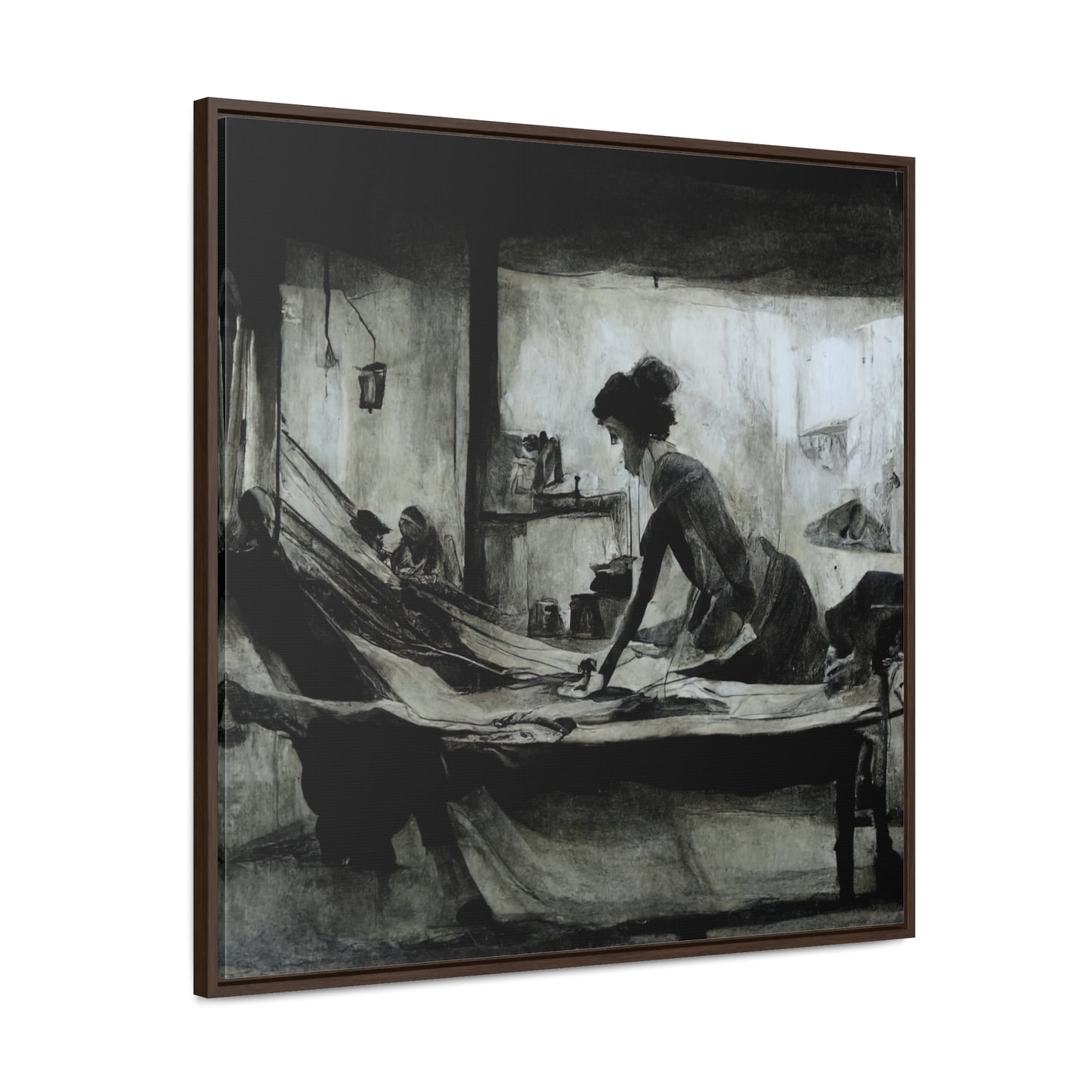 Domestic Memories 49, Valentinii, Gallery Canvas Wraps, Square Frame