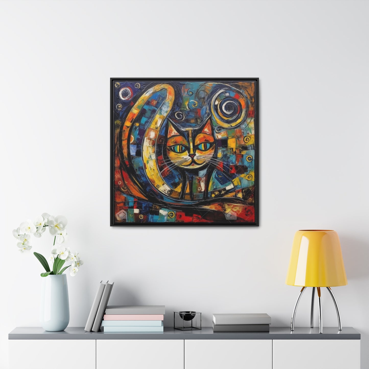 Cat 120, Gallery Canvas Wraps, Square Frame