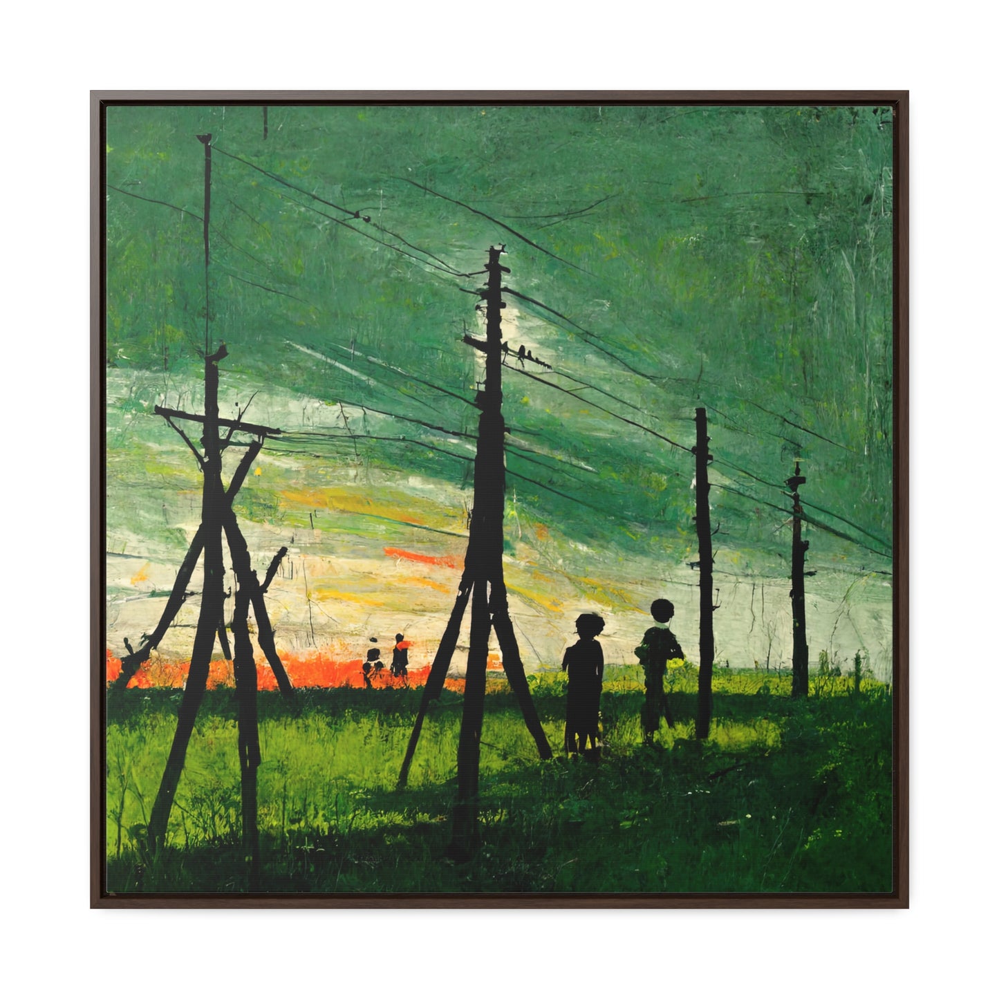 Land of the Sun 35, Valentinii, Gallery Canvas Wraps, Square Frame