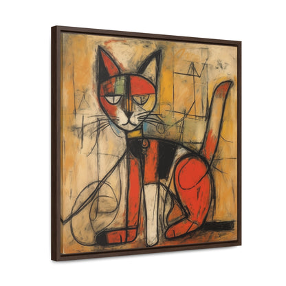 Cat 91, Gallery Canvas Wraps, Square Frame