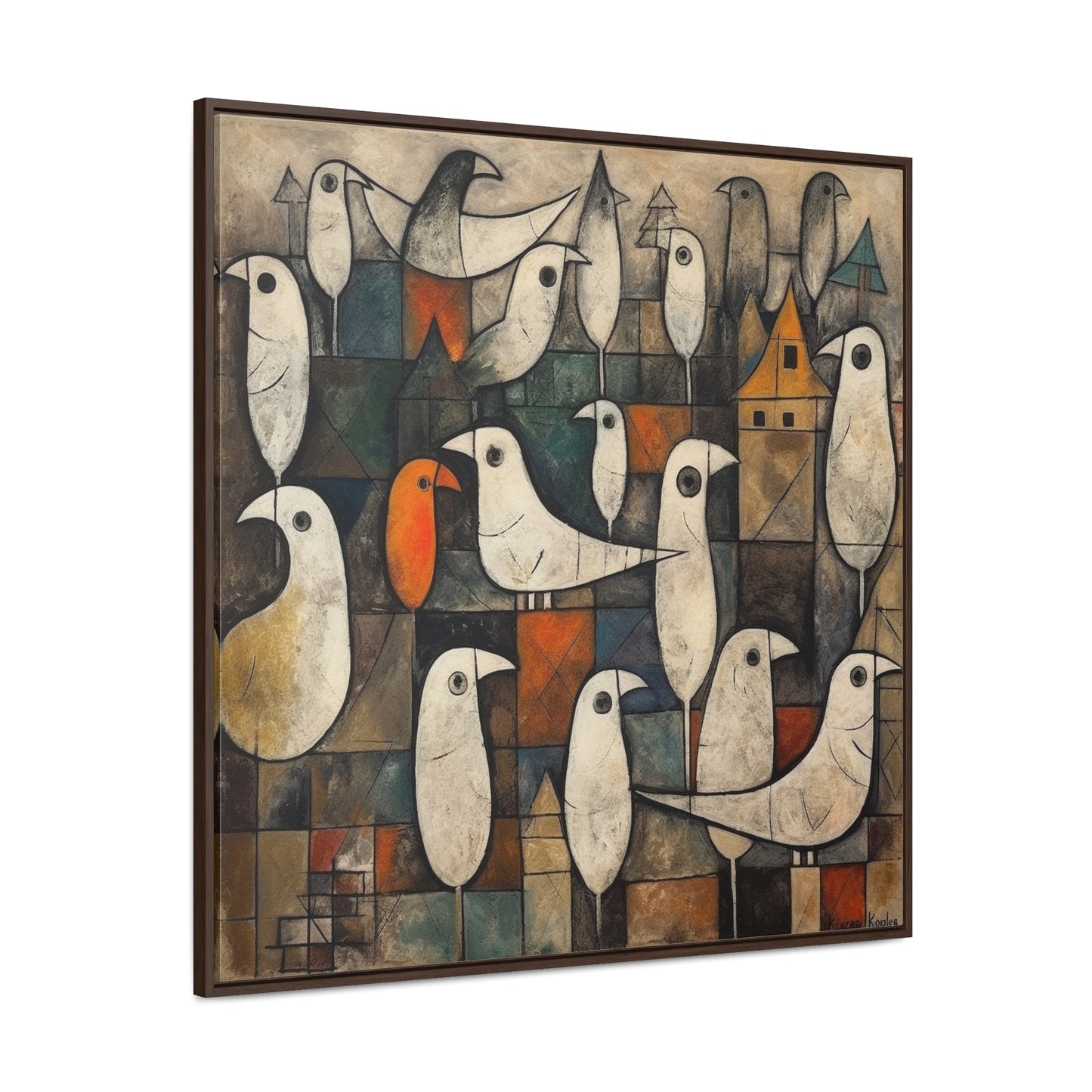 Bird 27, Gallery Canvas Wraps, Square Frame