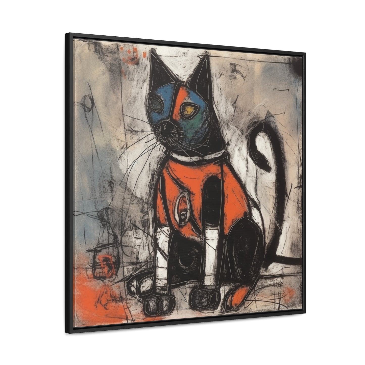 Cat 34, Gallery Canvas Wraps, Square Frame