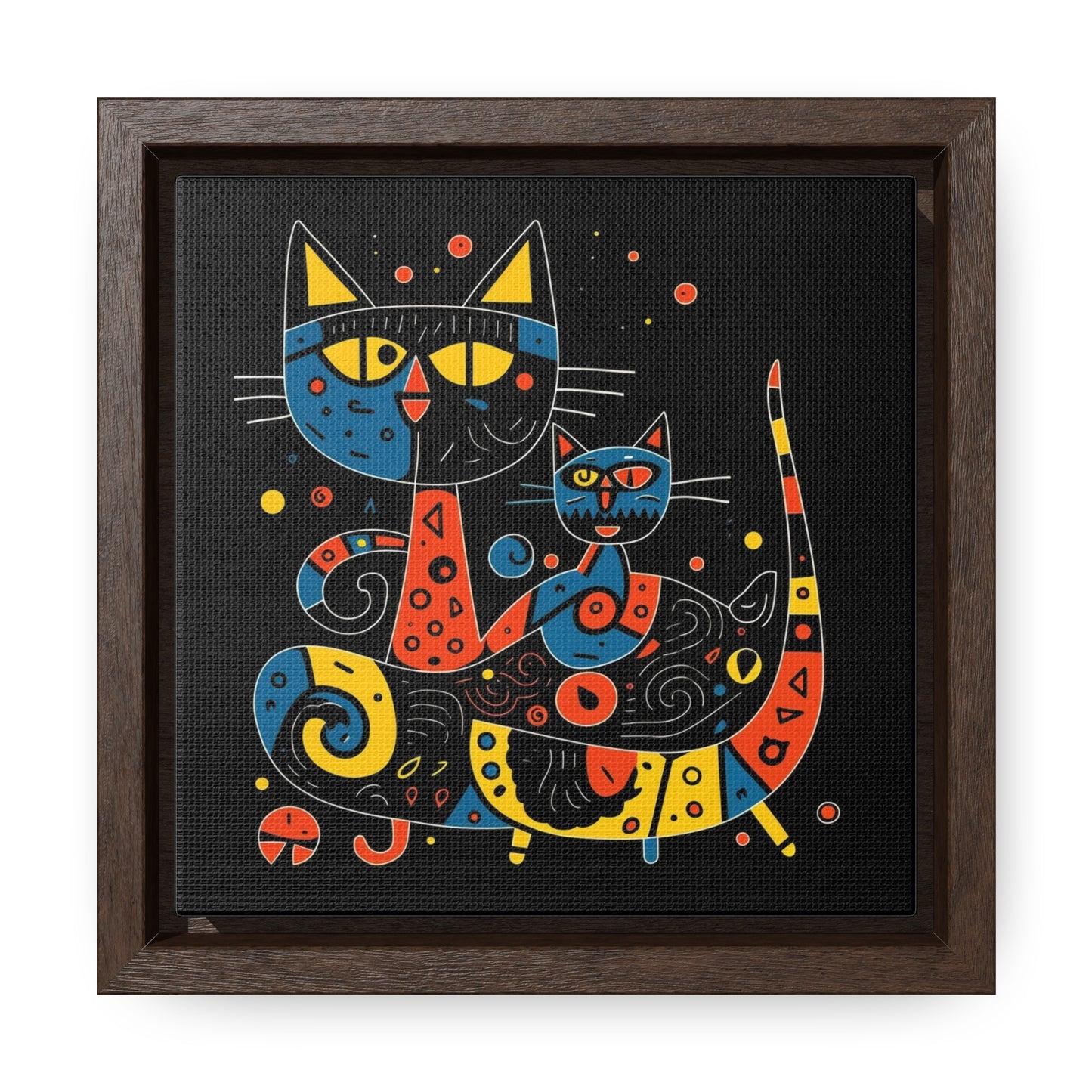 Cat 127, Gallery Canvas Wraps, Square Frame