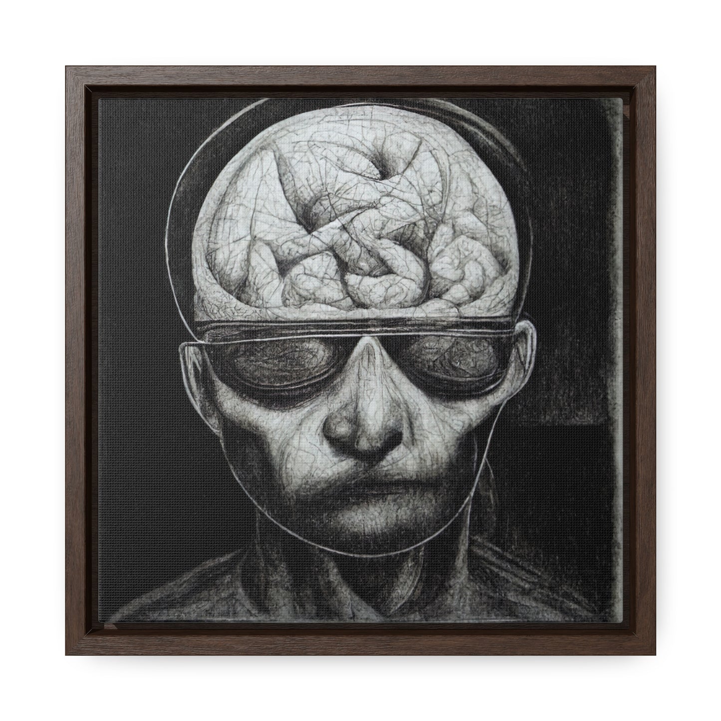 Brain 32, Valentinii, Gallery Canvas Wraps, Square Frame